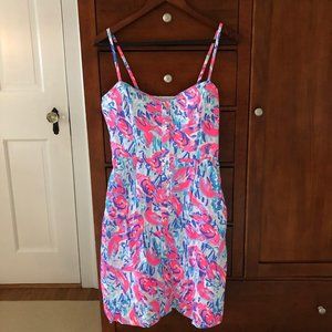 Lilly Lobster Print Sun Dress